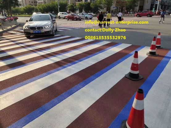 تطوير وتطبيق اللون المضاد للانزلاق